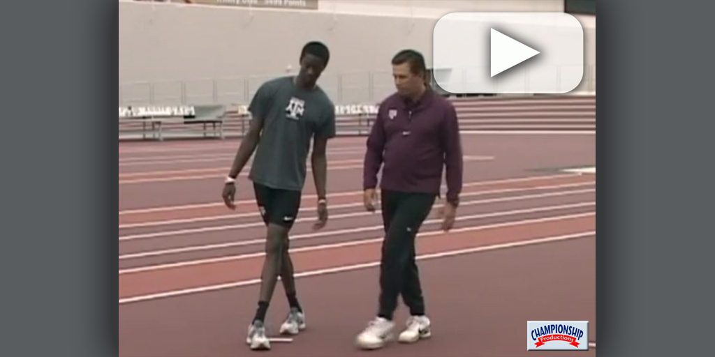 High Jump Curve Mechanics Drill Jim VanHootegem TX A&M [VIDEO
