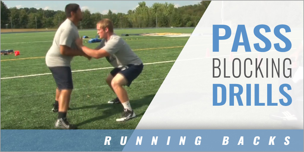 Youth RB Pass Blocking Drills Mike Pope Wingate Univ. [VIDEO