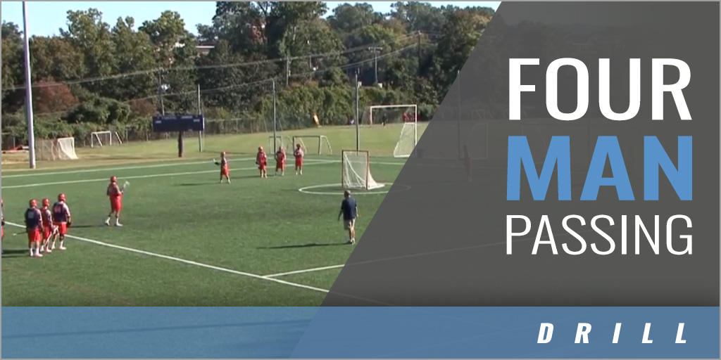 Behind the Goal Four Man Passing Drill Virginia Lacrosse [VIDEO
