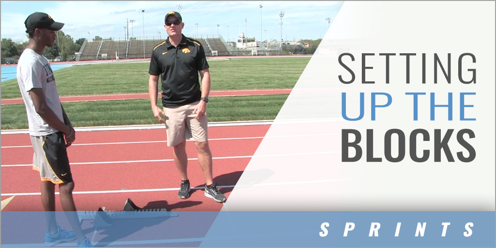 Sprints Setting Up The Blocks Joey Woody Univ. of IA [VIDEO