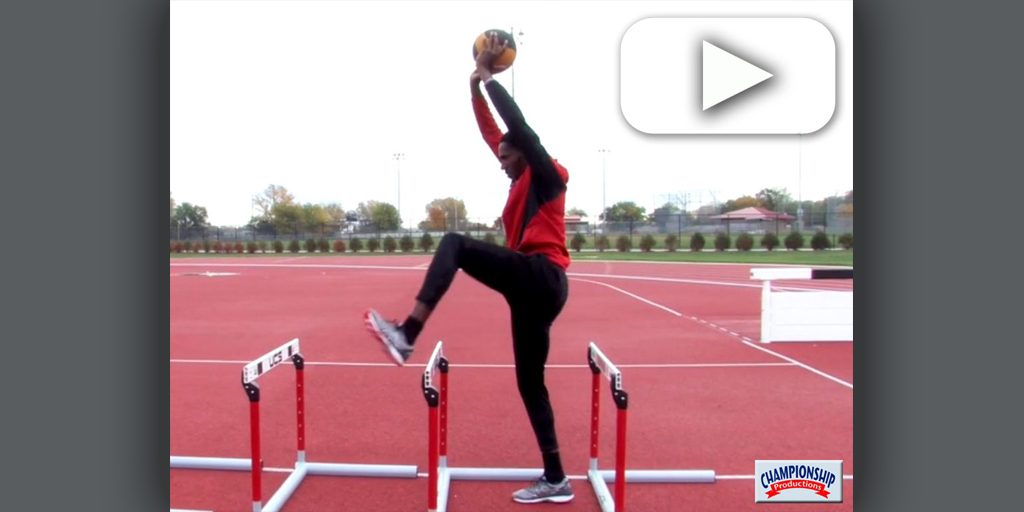 Hurdle Warm Ups Walking with Ball Drills Lucky Huber Univ. of