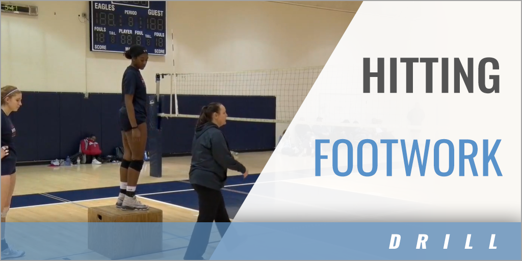 Hitting Footwork Drill with Silvia Johnson Metro Volleyball Club