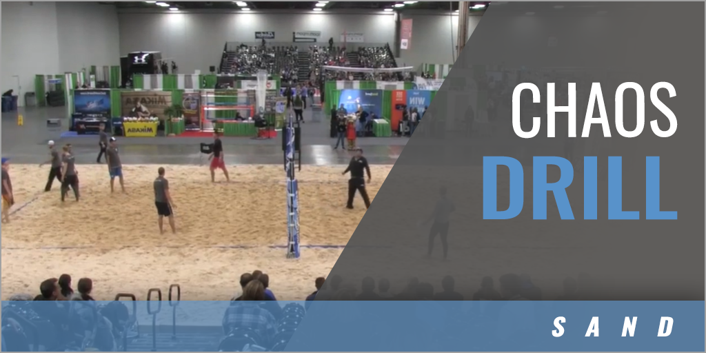 Beach Chaos Drill with Kristen Rohr Grand Canyon Univ. Coaches Insider