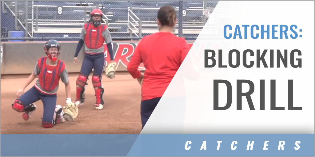Catchers Blocking Drill with Stacy Iveson Univ. of Arizona Coaches