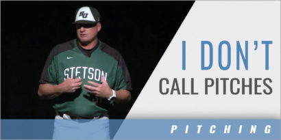 Pitching Tempo: I Do Not Call Pitches