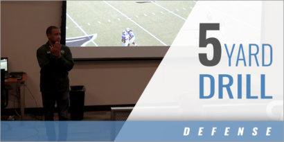 Off Man Coverage: 5 Yard Drill