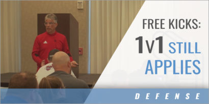 Free Kicks: 1v1 Defensive Principles Apply