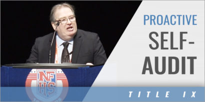 Title IX Compliance: Proactive Self-Audit