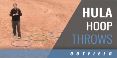 Outfielder's Hula Hoop Throws Drills