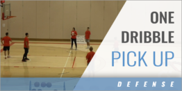 Closeout Drill: One Dribble Pick Up