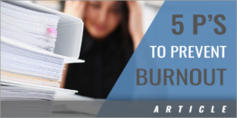 The 5 P's to Preventing Burnout