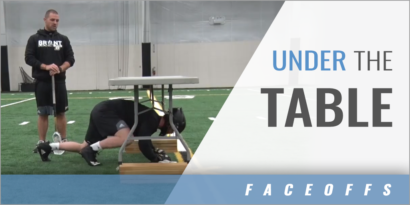 Faceoff Drill Under the Table