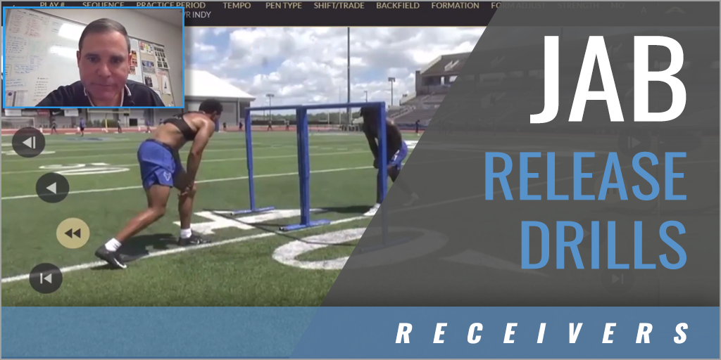 Wide Receiver Jab Release Drills With Robert Ianello Univ At Buffalo 