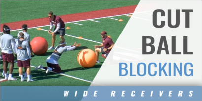 Wide Receivers: Cut Ball Blocking Drill