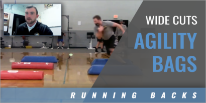 Running Backs: Wide Cuts Agility Bags Drill