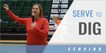 Serve to Dig Transition Drill