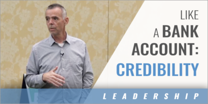 Credibility Is Like a Bank Account