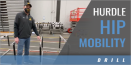 Hurdles Hip Mobility Warmup Drill