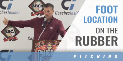 Pitching: Foot Location on the Rubber