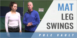 Pole Vault: Mat Leg Swing Drills