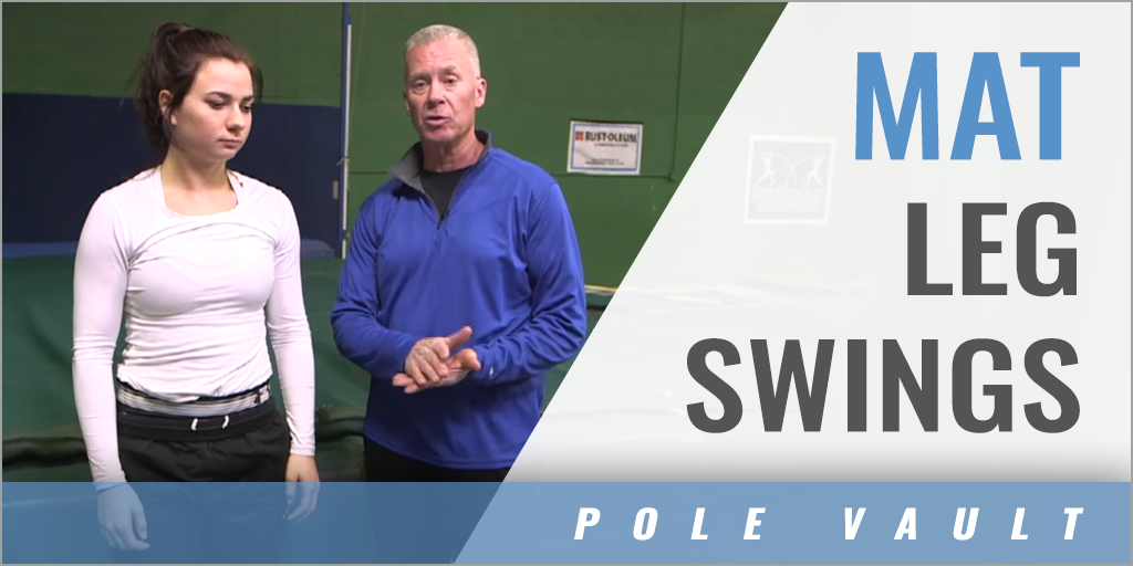 Pole Vault Mat Leg Swing Drills with Johnny Graham Polebenders Vault