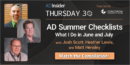 EP 90:  AD Summer Checklists – What I Do in June and July