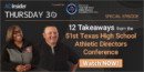 EP 92: 12 Takeaways from the 51st Texas HS Athletic Directors State Conference