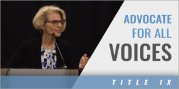 Title IX: Be an Advocate for All Voices