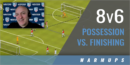 Warmup: 8v6 Possession vs. Finishing with Ian Barker – United Soccer Coaches