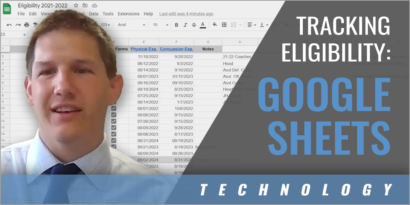 Using Google Sheets for Tracking Eligibility