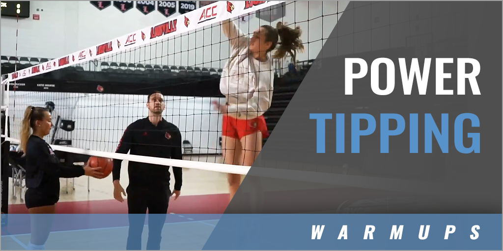 Power Tipping Middle Attacking Warmups with Dan Meske Univ. of Louisville Coaches Insider