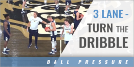 3 Lane - Turn the Dribble Defensive Drill