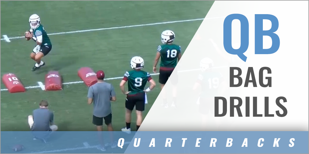 QB Bag Drills with Chip Lindsey Univ of North Carolina Coaches Insider
