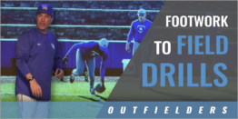 Outfielder's Footwork to Field Groundball Drills